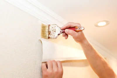 Pose de papier peint à Krautwiller — revêtements muraux et toiles de verre